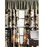 Skulls and Crossbone Halloween - Curtains-Drapes Set