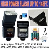 Rokinon D980 Digital TTL Hi power Zoom Flash w/ LCD Panel, Guide Number 45m/148ft At 85mm Zoom for Sony Alpha Dslr A100, A200, A230, A300, A330, A350, A380, A700 & A900 Digital SLR Cameras, Includes Rechargable Kit + Flash Diffuser Rokinon D980 Digital TTL Hi power Zoom Flash w/ LCD Panel, Guide Number 45m/148ft At 85mm Zoom for Sony Alpha Dslr A100, A200, A230, A300, A330, A350, A380, A700 & A900 Digital SLR Cameras, Includes Rechargable Kit + Flash Diffuser sony alpha dslr