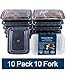 Green Bento Meal Prep Containers with Lids Plastic Food Storage Bento Lunch Box, Portion Control,Dishwasher,Microwave Safe Cover 10 Pack 10 Cutlery(28ounce)