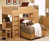 Herbert Oak Youth Loft Bed - 400087-88 - Coaster Furniture