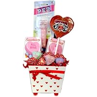 Wooden Valentine Planter Candy Assortment