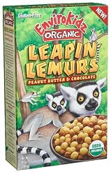 Envirokidz Organic Leapin' Lemurs Peanut Butter & Chocolate Cereal, 10-Ounce Boxes (Pack of 6)