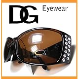 Sunglasses Rhinestones designer ladies DG Eyewear leopard brown lenses