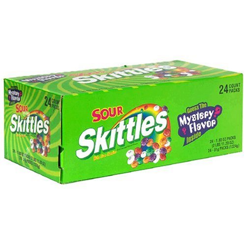 Skittles Bite Size Candies, Sour, 1.8-Ounce Packages (Pack of 24)
