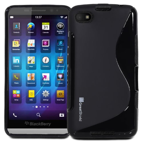 Blackberry Aristo Z30 / A10 Case, GreatShield GUARDIAN S Series Slim-Fit TPU Snap On Case Back Cover for Blackberry Aristo Z30 / A10 (Black)