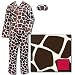The Cat's Pajamas Giraffe Non-Flannel Pajama with Red Piping