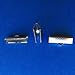 20mm or 3/4 inch Ribbon Clamp Crimps with Loop - Silver
