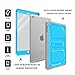 Fintie Apple iPad Air Case - CaseBot Tuatara Series Rugged Unibody Dual Layer Hybrid Full Protective Cover with Built-in Screen Protector and Impact Resistant Bumper, Lifetime Warranty, Blue