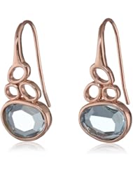 Bronze with Multi-Plating Circle Dangle Earrings