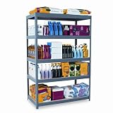 Edsal CR4824HP - Industrial Steel Shelving, 5 Shelves, 48w x 24d x 72h, Gray-METCR4824HP