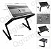 Adjustable Laptop Table with Cooler Laidback Laptop Desk Portable Bed Tray Book Stand A7