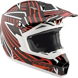 MSR Racing Assault Youth Boys MotoX Motorcycle Helmet - Black/Red
