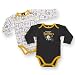 NFL Steelers Infant Two Pack Long-Sleeve Solid and Print Bodysuits, 0-3 Months