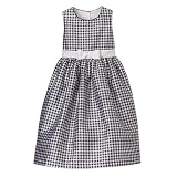 Girls' Perfectly Dressed® Gingham Dress - Black/ White
