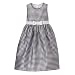 Girls' Perfectly Dressed® Gingham Dress - Black/ White