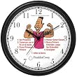 All of THE 7 HABITS #2 - Black Youth (Spanish Text) - Wall Clock from THE 7 HABITS - CLOCK COLLECTION by WatchBuddy Timepieces (Hunter Green Frame)