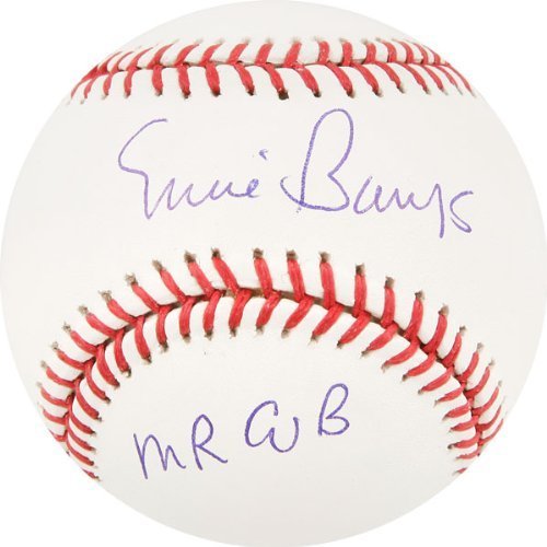 Ernie Banks Chicago Cubs Autographed Baseball w/ Inscription 