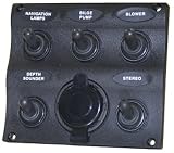 waterproof boxes electrical:Seasense Marine 5 Way Switch Panel