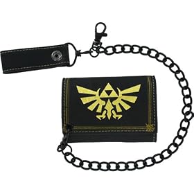 Nintendo Legend of Zelda Twilight Princess Emblem Biker Wallet With Chain