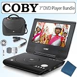 Coby TFDVD7008 7 TFT Portable DVD Player Bundle