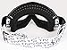 TMS® Adult BLACK GOGGLES Motocross MX Dirt Bike ATV Off-Road (2718-K)