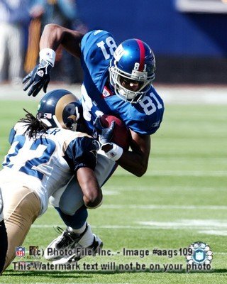 Amani Toomer New York Giants Color 8x10 Photo