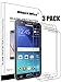 ShockWize [3 Pack] [Tempered Glass] .3mm Thin Ballistic Premium Real Screen Protector for Samsung Galaxy J7 (2015, 2016) [NOT 2017 Model], Clear