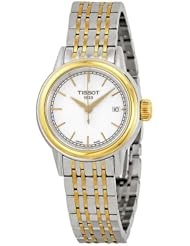 Tissot Carson White Dial Two-tone Ladies Watch T0852102201100