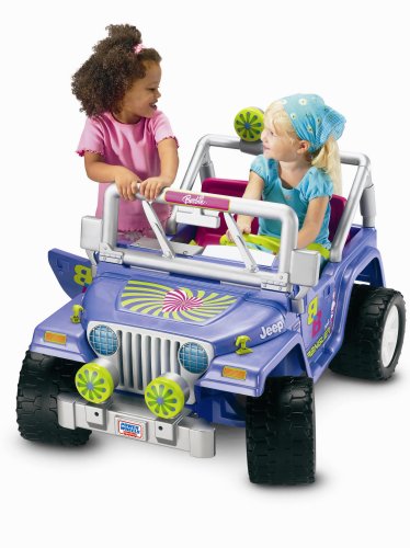Childrens Toyshop  Toys : Fisher Price Barbie 12V battery operated Jeep