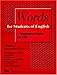 Words for Students of English : A Vocabulary Series for ESL, Vol. 4 (Pitt Series in English As a Second Language)