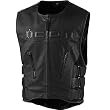 Icon Regulator Hayabusa Men's Leather Sportsbike Motorcycle Vest - Black