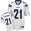 LaDainian Tomlinson Youth Jersey: Reebok White Replica #21 San Diego Chargers Jersey