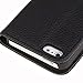 Neewer PU Leather Wallet Case Pouch Flip Stand Case Cover for Apple iPhone 5,5S,5C(Black)