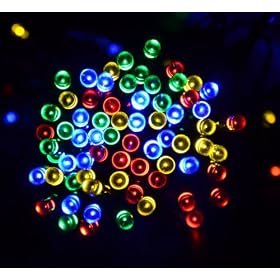 Proxima 100 LED 17M Multi Colour Solar Powered Fairy Light Waterproof -- Garden Lights Outdoor Party Lights