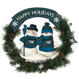 Tampa Bay Devil Rays Team Snowman Christmas Wreath