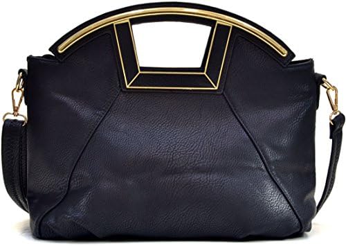 Dasein? Soft Faux Leather Frame Handle Purse with Removable Shoulder Strap-Paisley Interior
