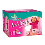 Pampers Feel 'n Learn Training Pants for Girls, Size 2t-3t (18-34 Lbs), Value Pack, 88 Training Pants