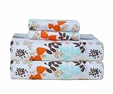 Pointehaven Heavy Weight Printed Flannel Twin Extra Long Sheet Set, Winter Breeze Pointehaven Heavy Weight Printed Flannel Twin Extra Long Sheet Set, Winter Breeze