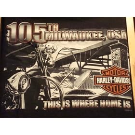 Harley-Davidson Men's 105th Anniversary Black Bike Sweatshirt--LIMITED EDITION-- 100% Pre-Shrunk...