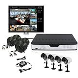 Best Price Surveillance PKD-DK0863-500GB 8Channel CCTV Security Outdoor Camera DVR 500GB Brown Box