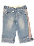 Cool Island - Girls Denim Capris, Blue, Grey