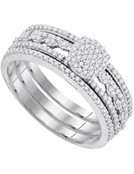 0.40CT-DIA MICRO-PAVE BRIDAL SET