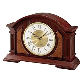 Seiko Mantel Clock with Dual-Chime Movement #QXJ014BLH by Seiko