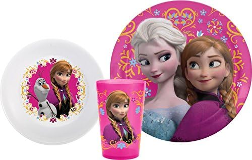 Disney Frozen Plate, Bowl & Tumbler Set