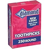 Diamond Round Toothpicks, Pack of 250
