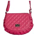 Small Quilted Cross Body Fashion Bag Fuchsia Pink