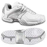 Ladies Wilson Trance All Court Tennis Shoe - White Silver by Wilson