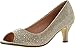 Bonnibel Wonda-2 Womens Peep Toe Low Heel Glitter Slip On Dress Pumps