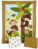 Bedtime Originals 3 Piece Bedding Set, Curly Tails