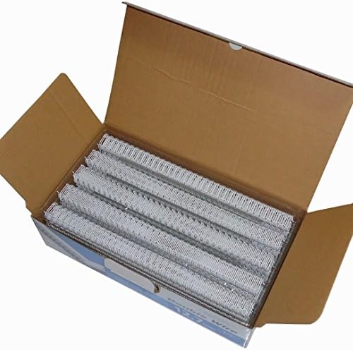 1/2" Book Binding Cinch Wires 34loops 3:1, White Pack of 100